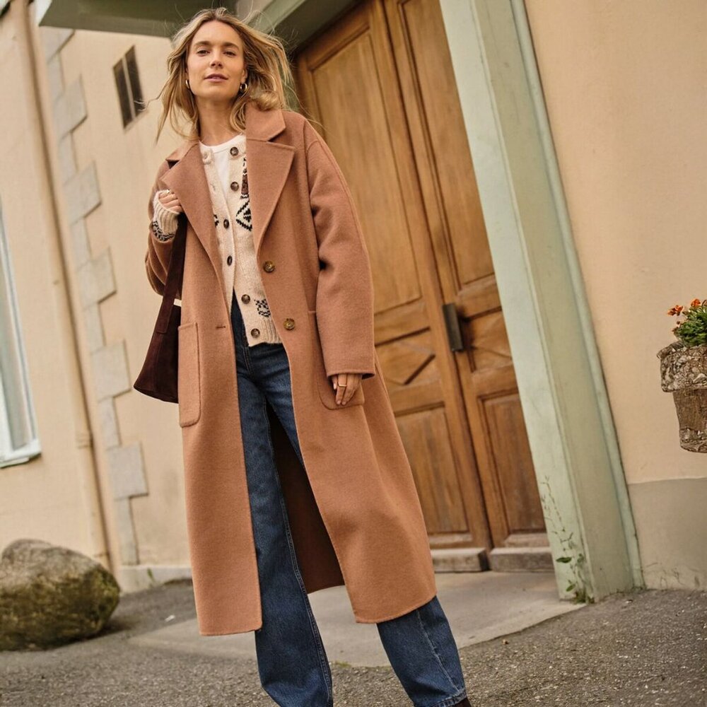 Marine Layer Collette Wool TopCoat Size Small NWT